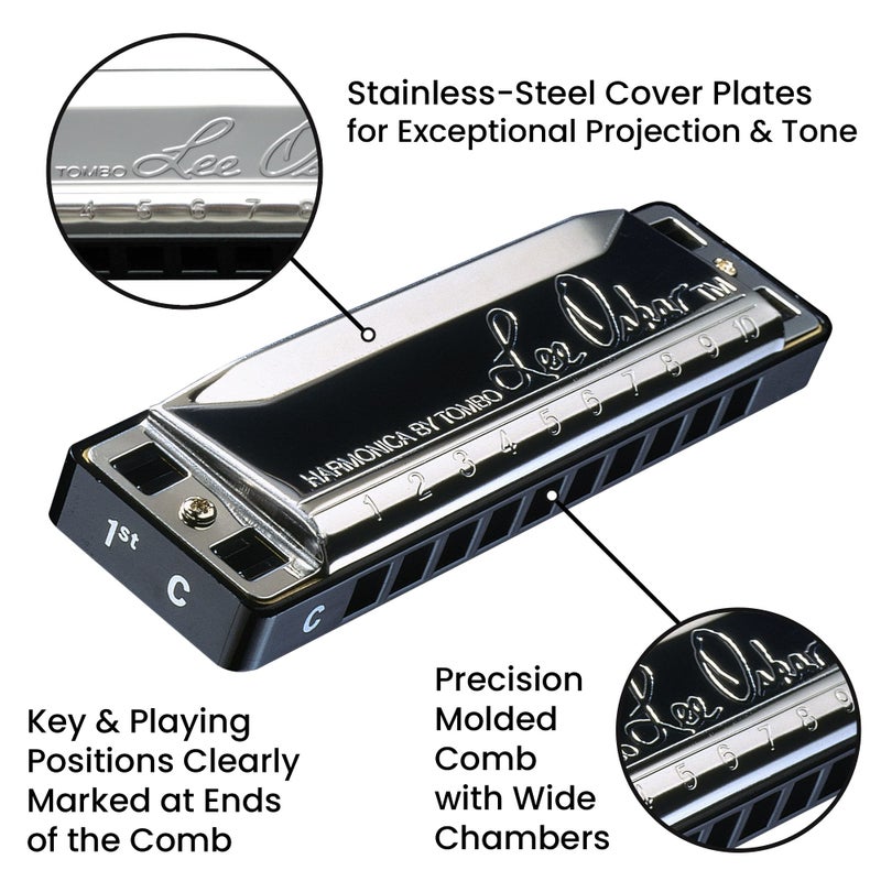 Lee Oskar Harmonica, Major Key Low F - Image 3